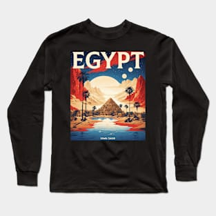 Egypt Vintage Travel Tourism Long Sleeve T-Shirt